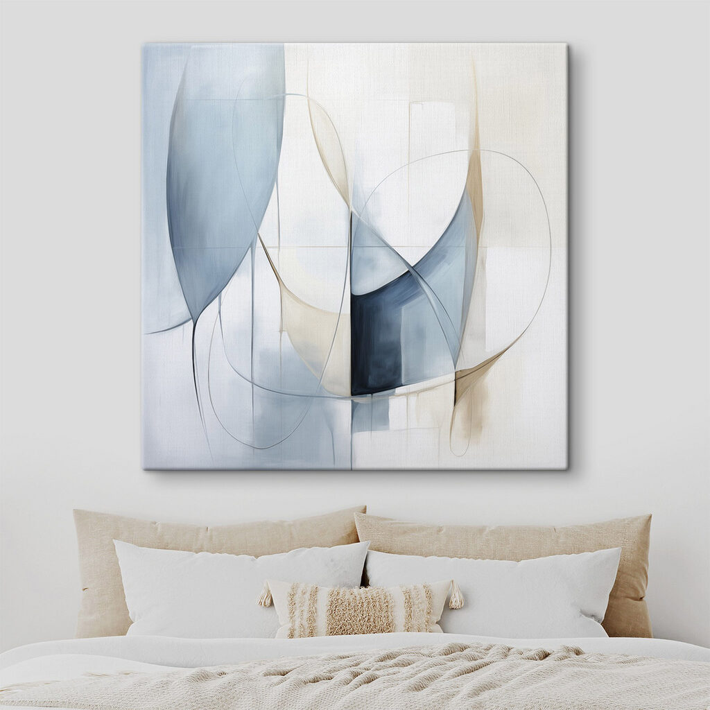 Geometria azul e arcos — interior 2