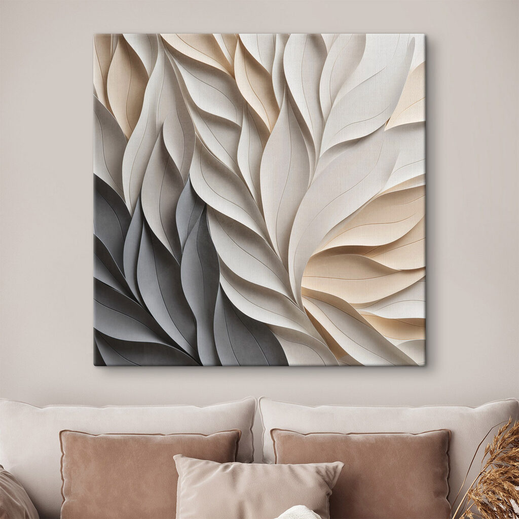 Folhas em longas curvas — interior 2