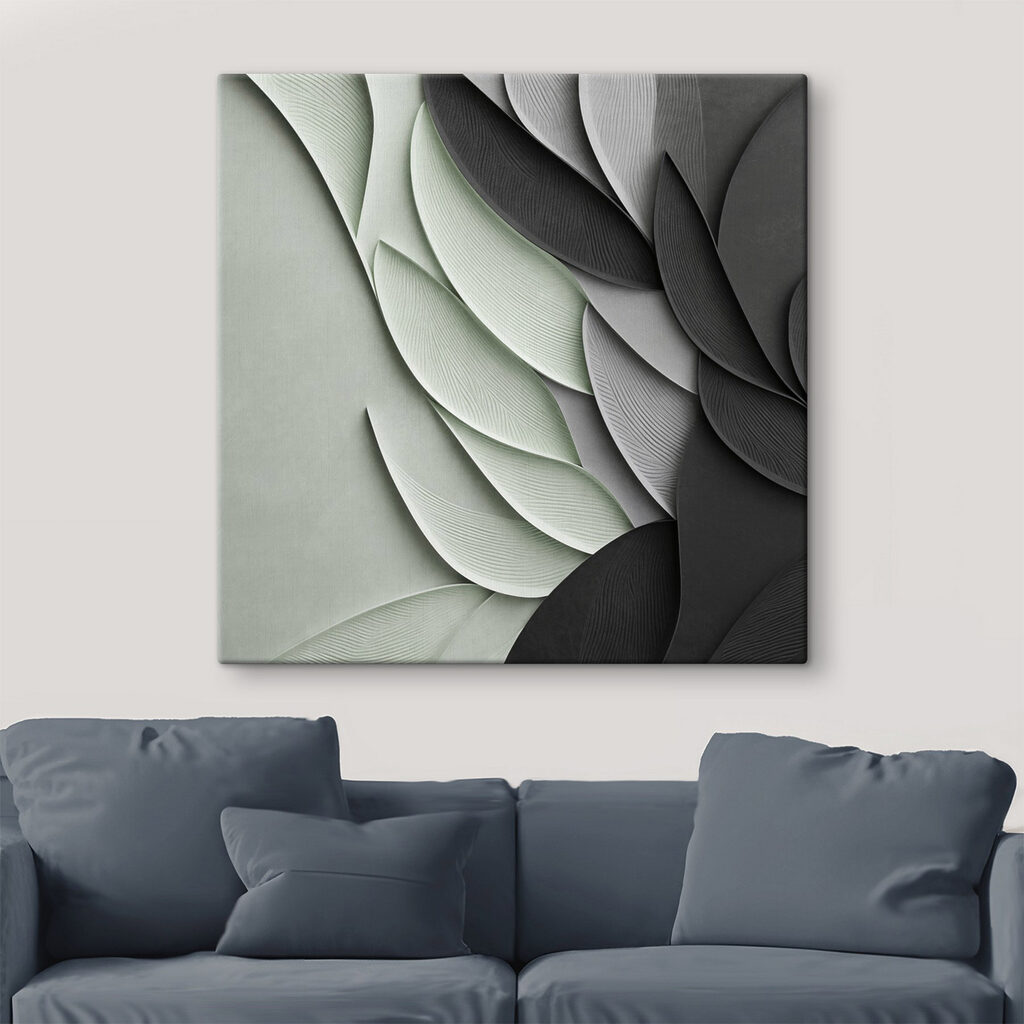 Folhas dobradas na sombra — interior 2