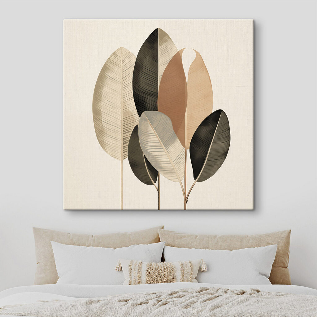 Folhas grandes em hastes — interior 1