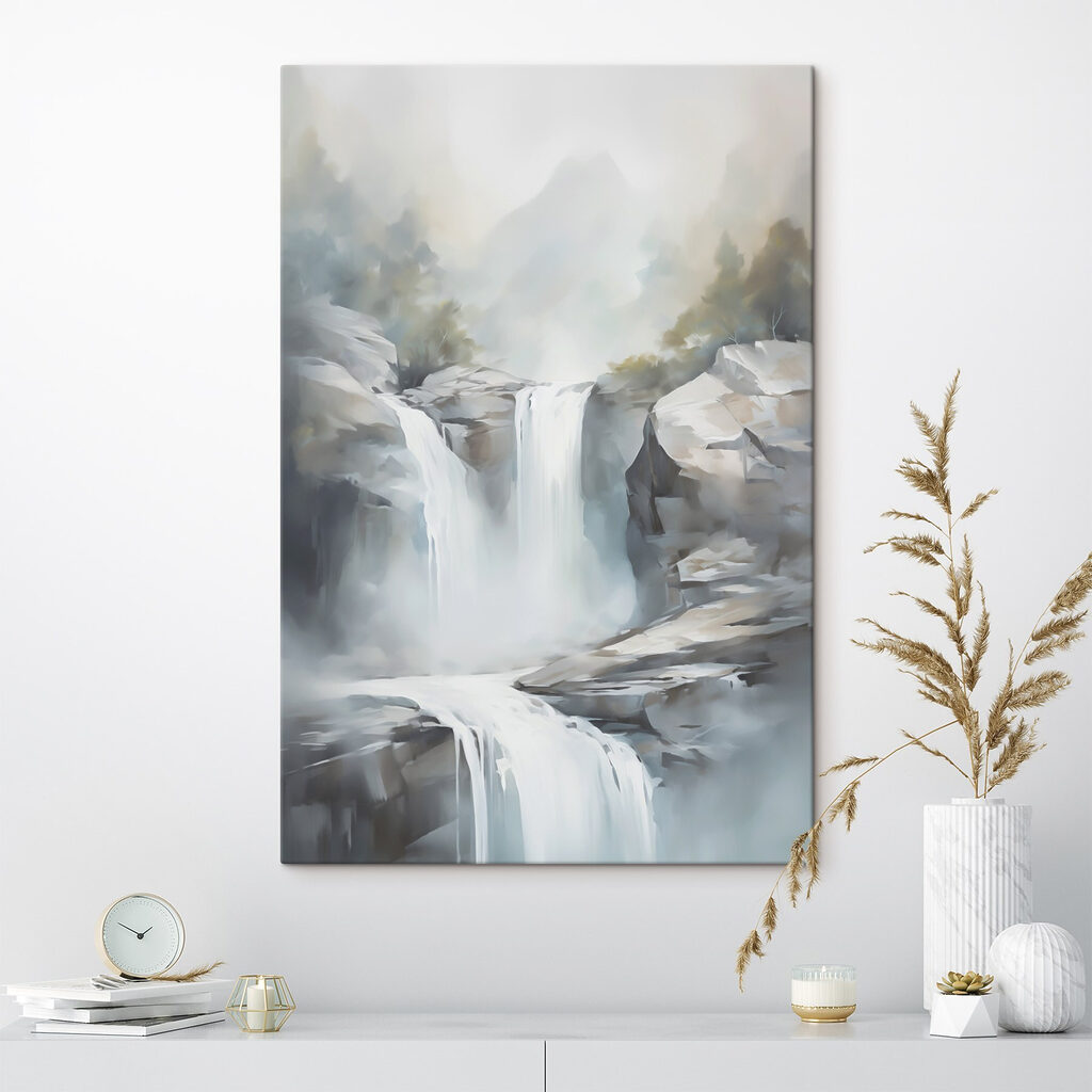 Cascata em névoa montanhosa — interior 2