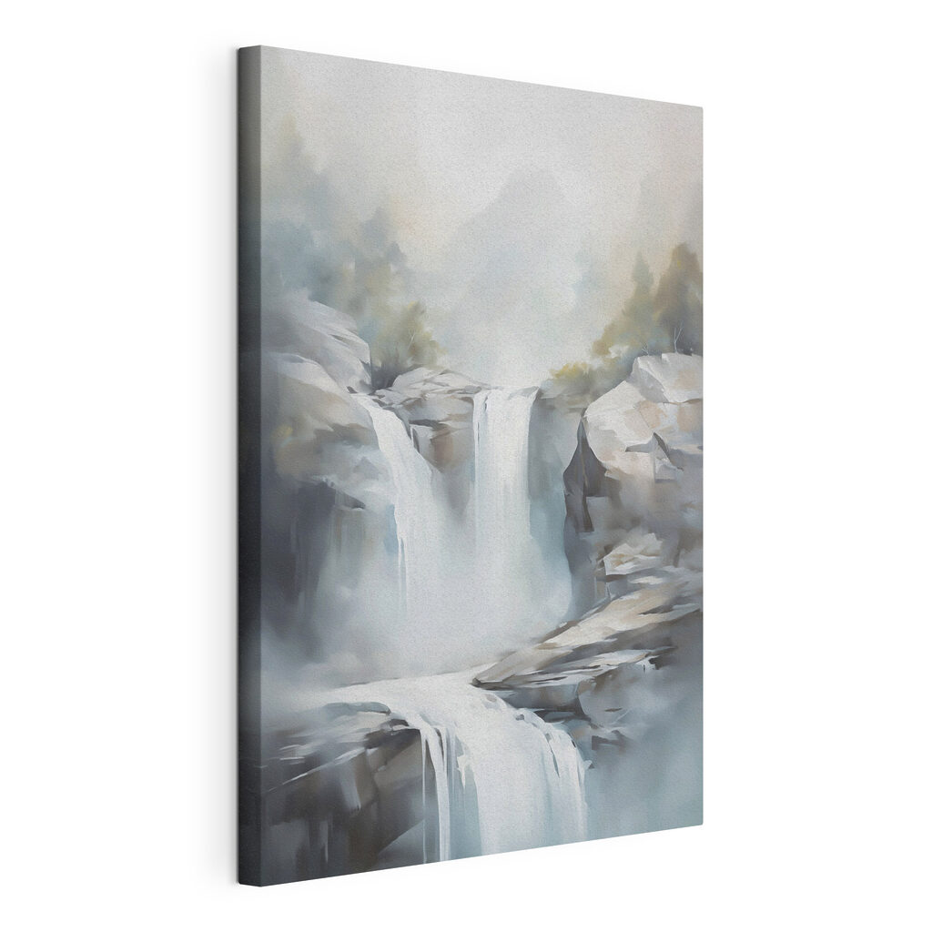Cascata em névoa montanhosa — vista do produto