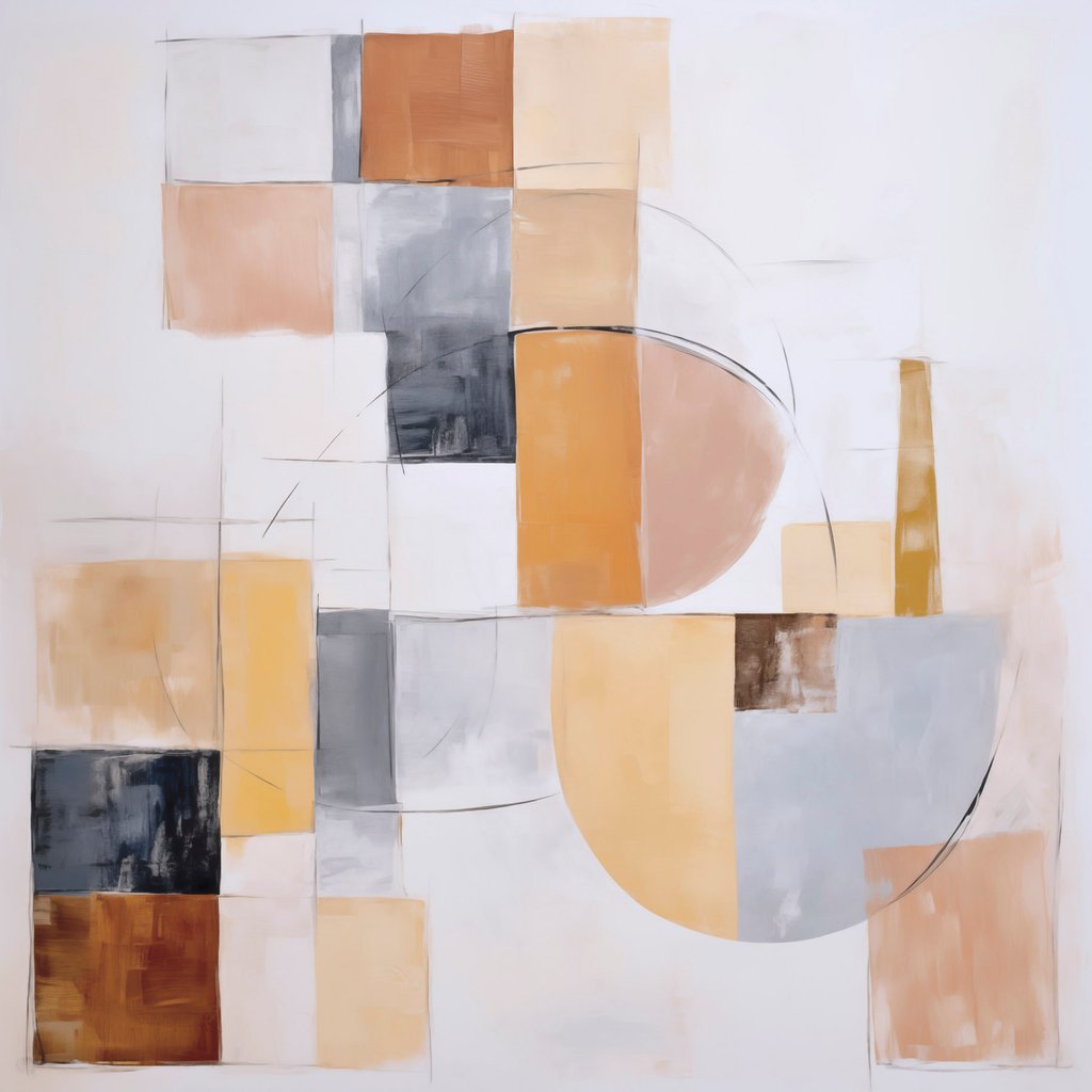 Pintura abstrata envelhecida — design completo