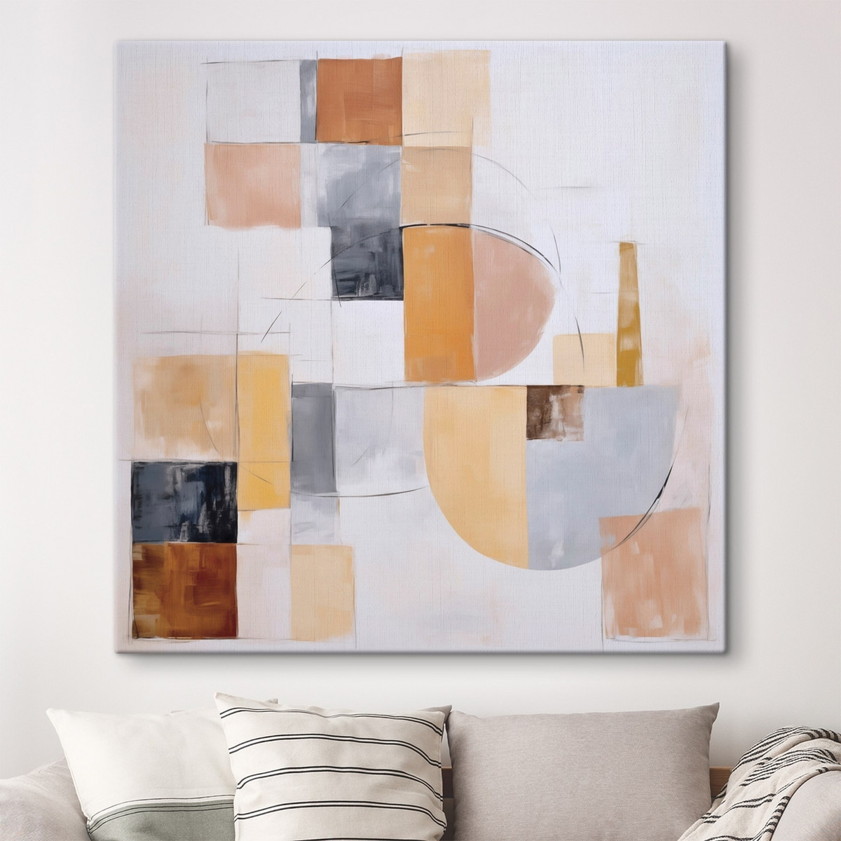 Pintura abstrata envelhecida — interior 2