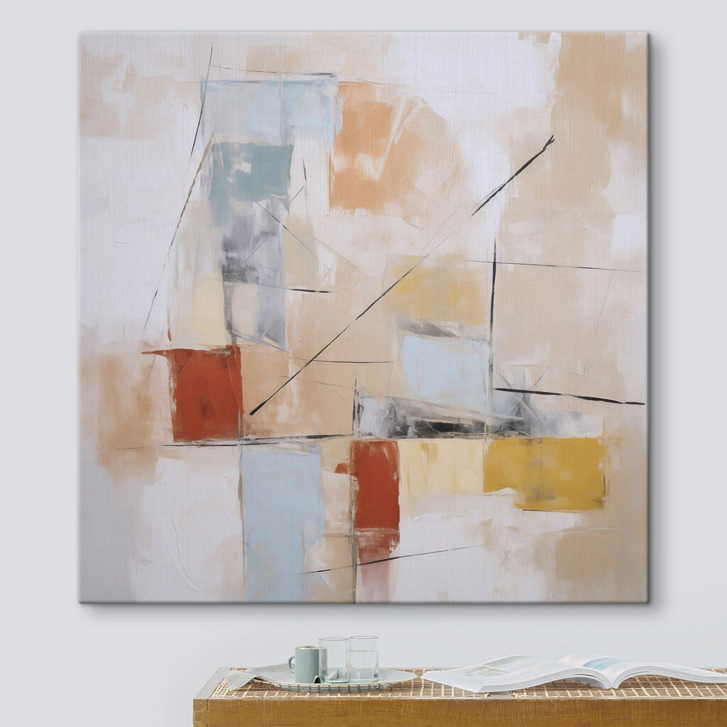 Blocos ocre e riscas — interior 2