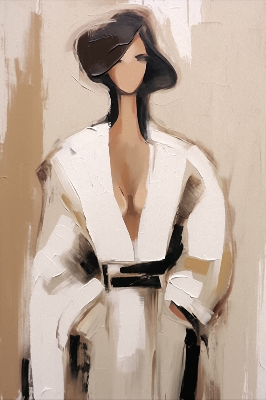 Mulher de branco — design completo