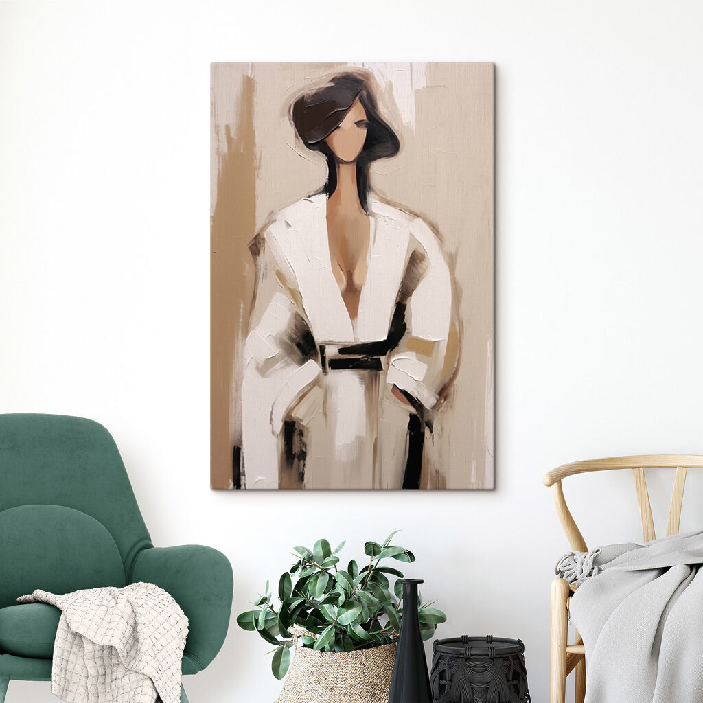 Mulher de branco — interior 1