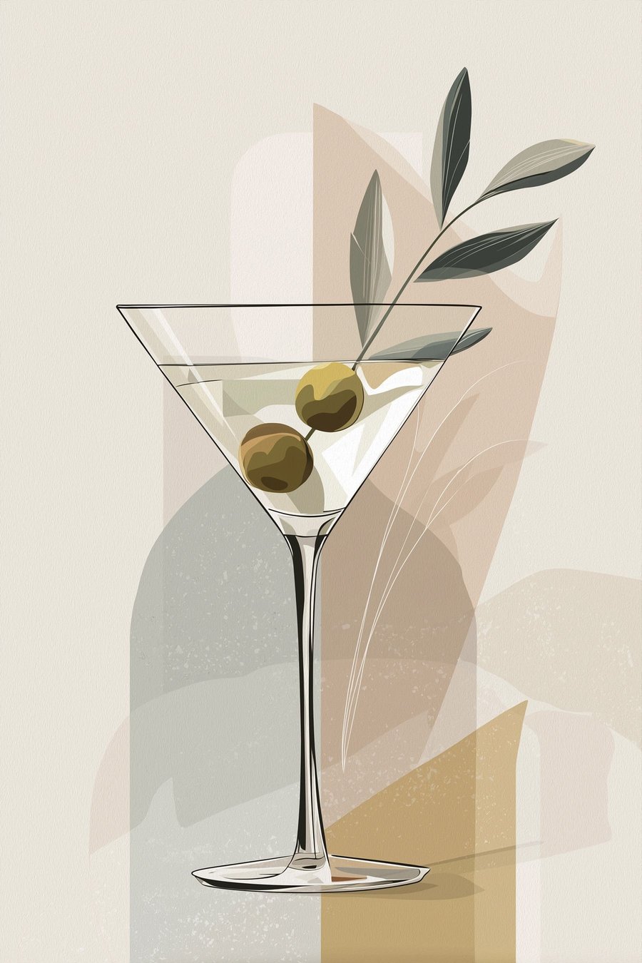 Vaso minimalista com ramo — design completo