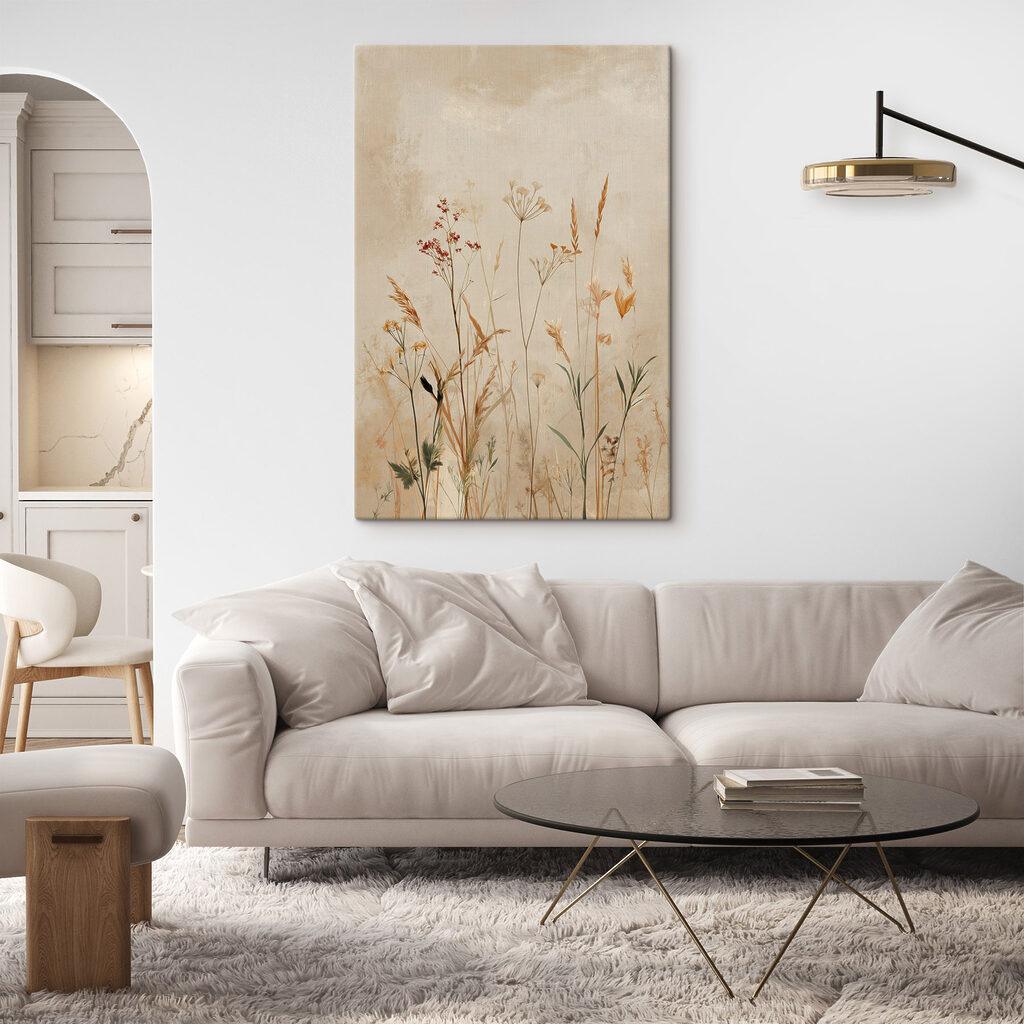 Flores vermelhas entre gramíneas — interior 2
