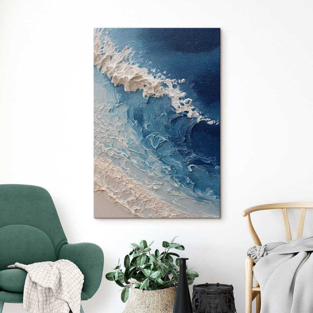 Onda azul com espuma — interior 2