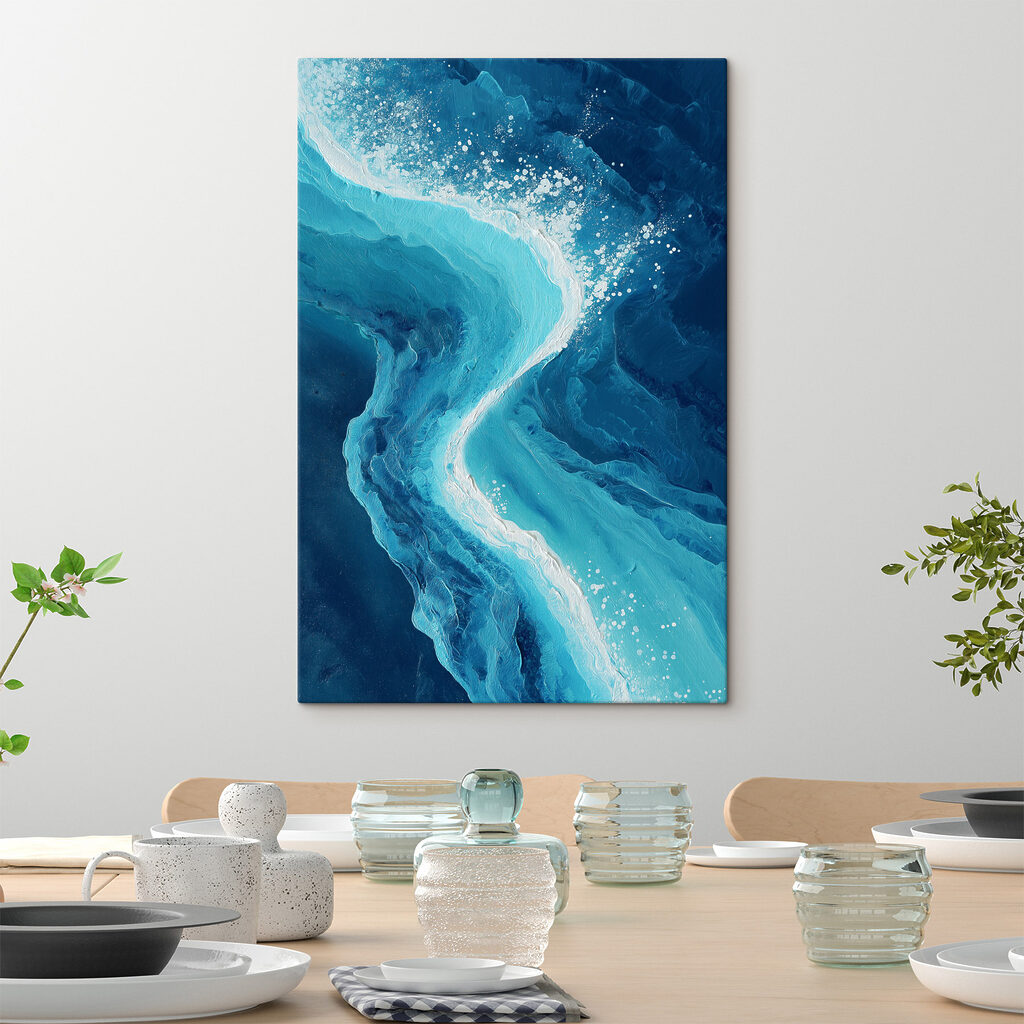 Espuma turquesa no mar — interior 2