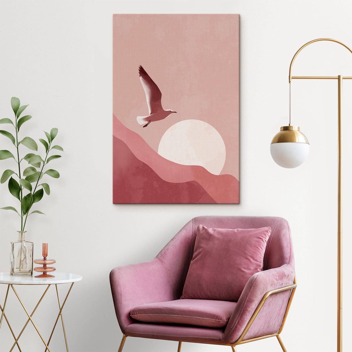 Ave ao entardecer — interior 2