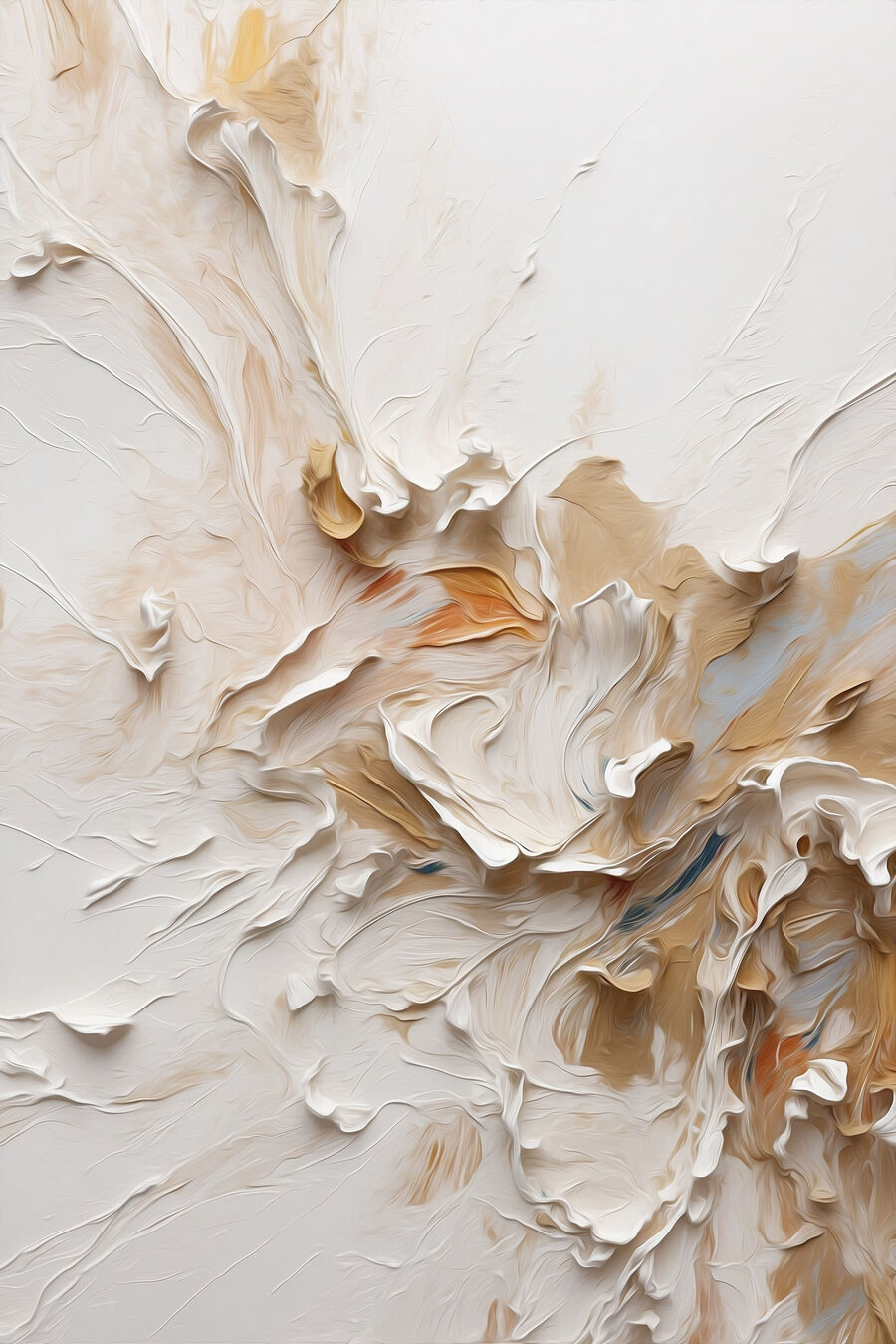 Tinta creme em movimento — design completo