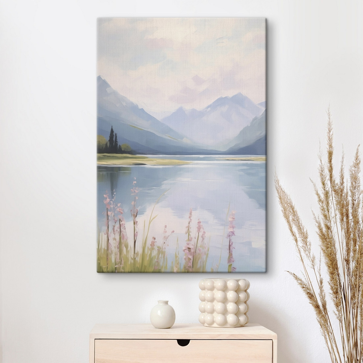 Lago junto às montanhas — interior 1