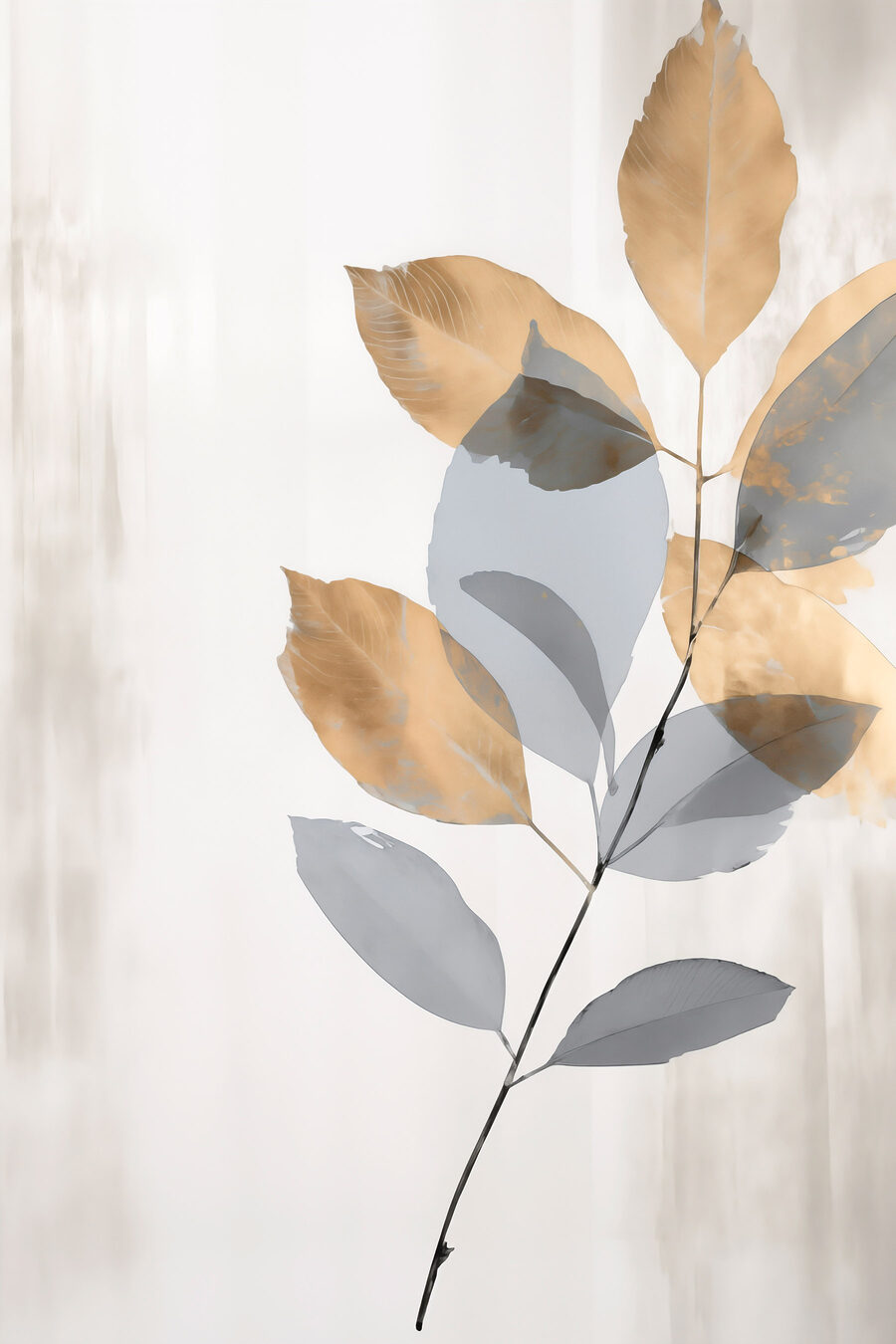 Ramo com sombra cinzenta — design completo