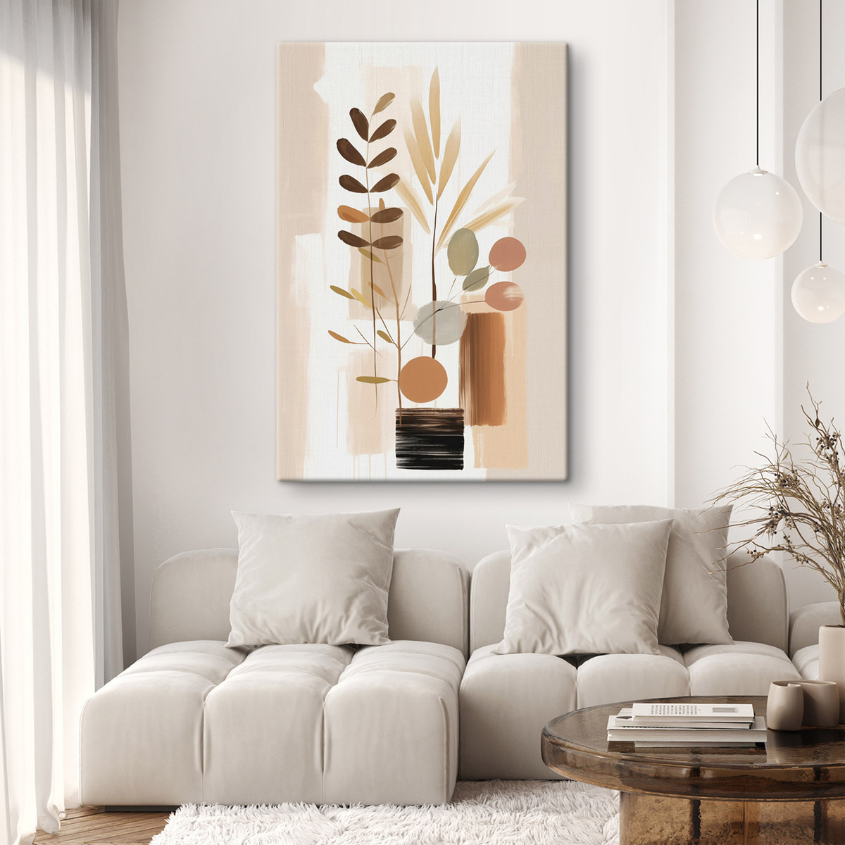 Composição botânica abstrata — interior 3