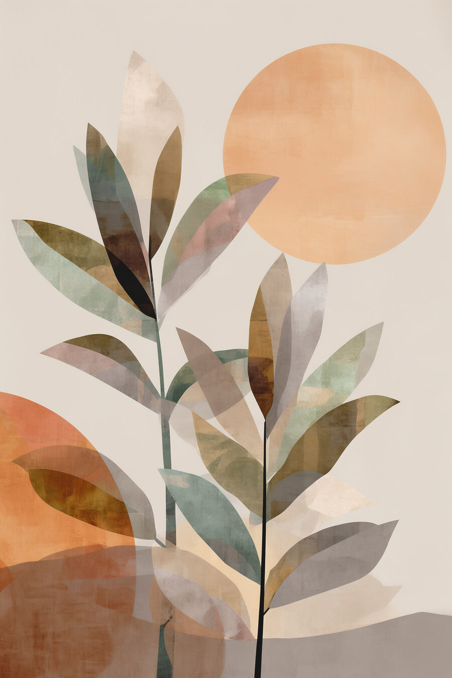 Ramo sob sol dourado — design completo