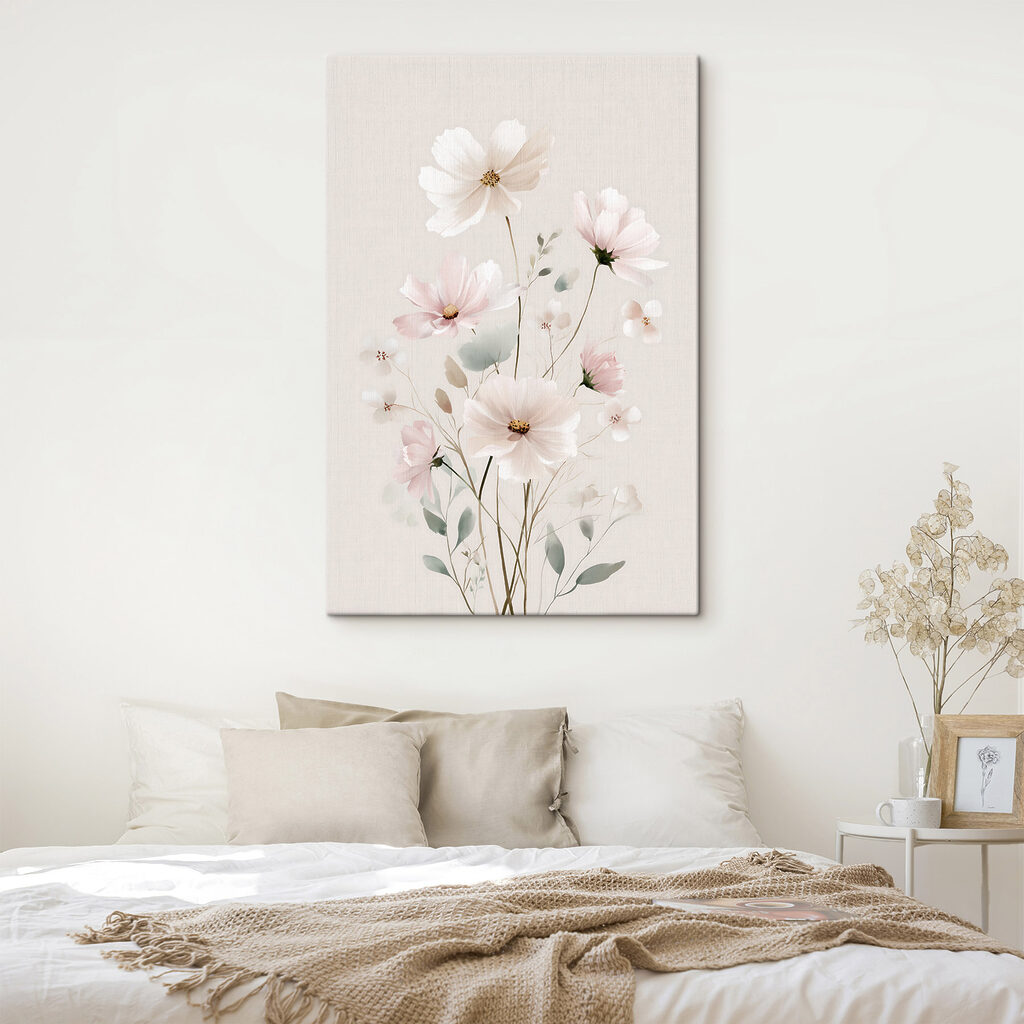 Pequenas flores, fundo claro — interior 2
