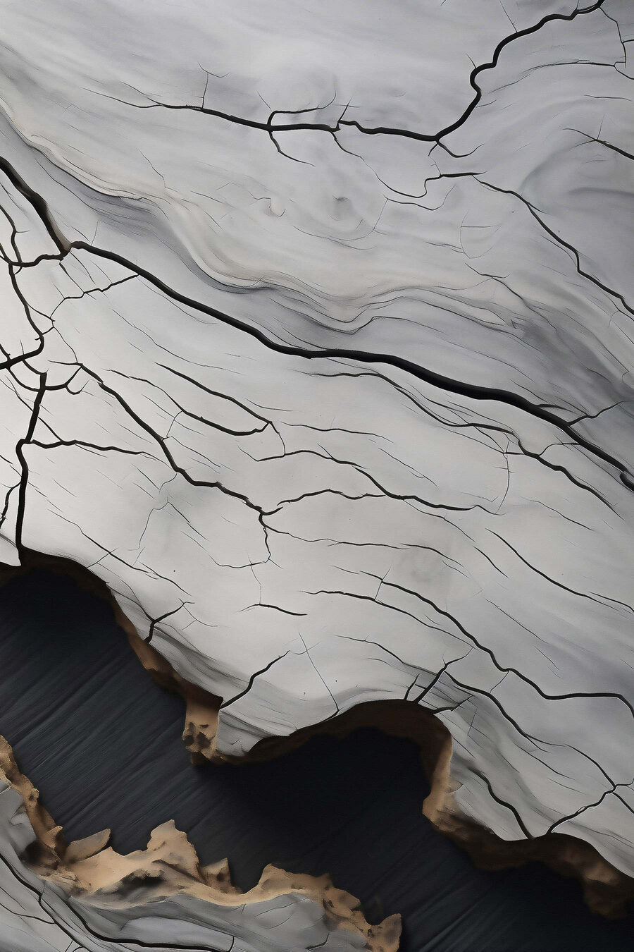 Veios negros em branco — design completo