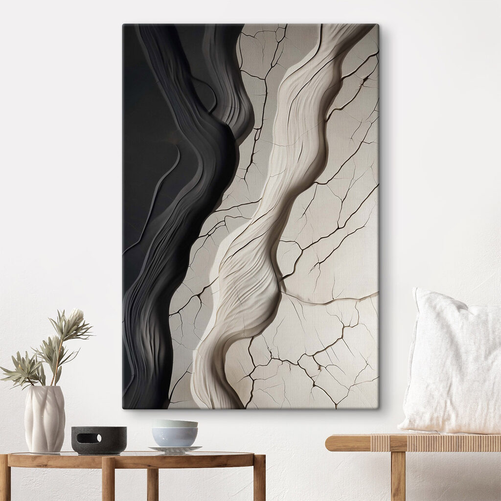 Fenda escura em creme — interior 1
