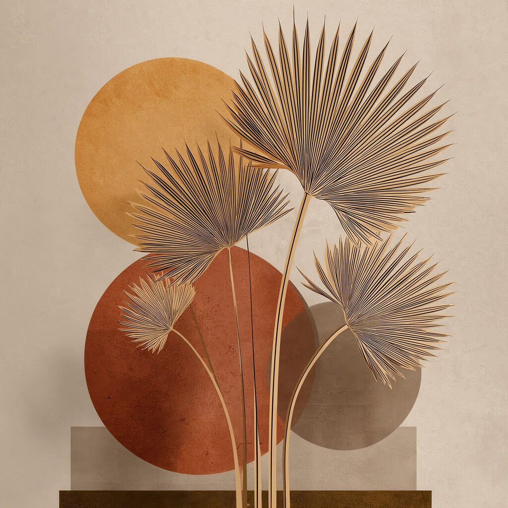 Sol atrás de folhas — design completo