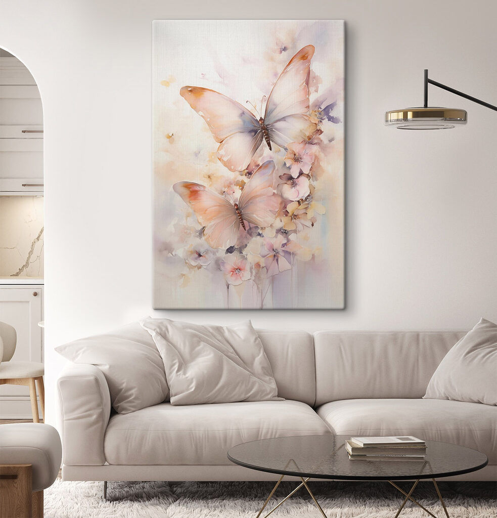 Borboletas sobre flores delicadas — interior 1
