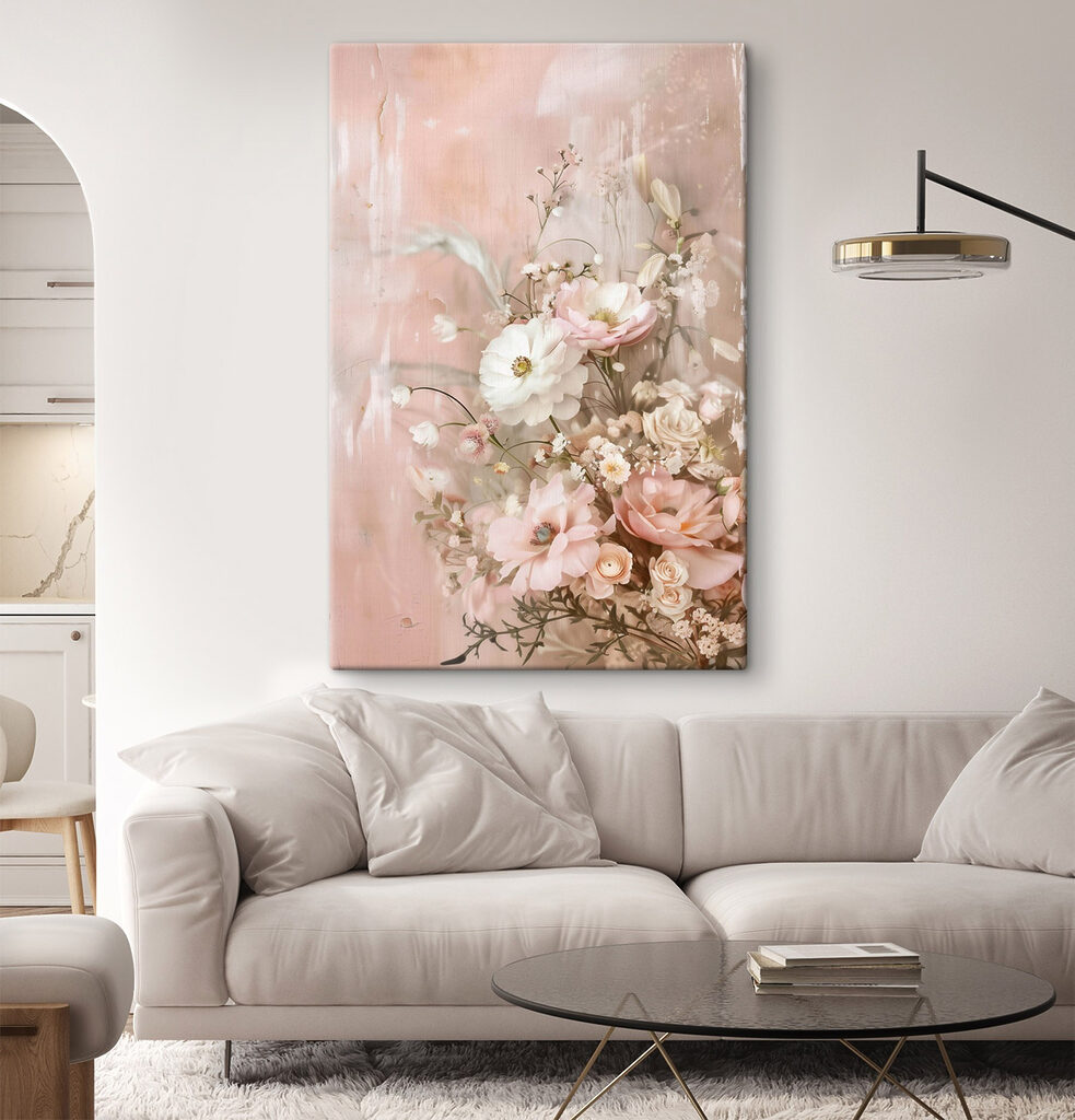 Ramo de rosas suaves — interior 1
