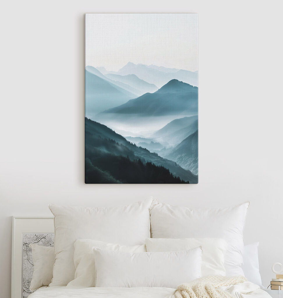 Cume azul na névoa — interior 2