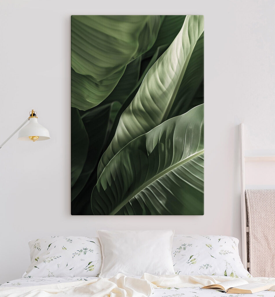Folhas com nervuras claras — interior 2