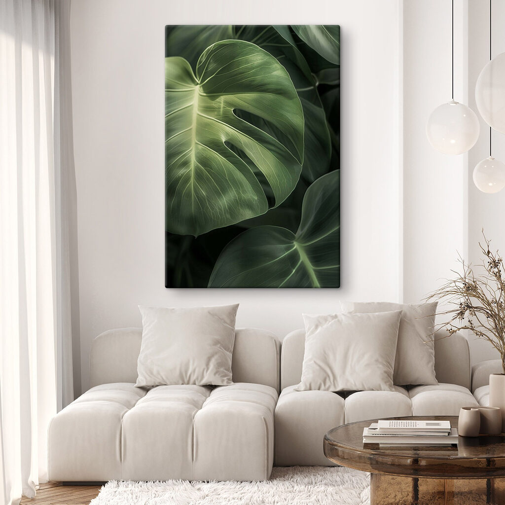 Monstera de nervuras claras — interior 2