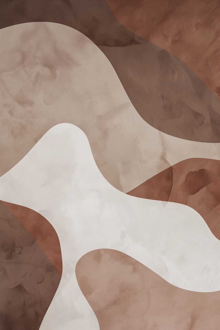 Curva branca entre castanhos — design completo