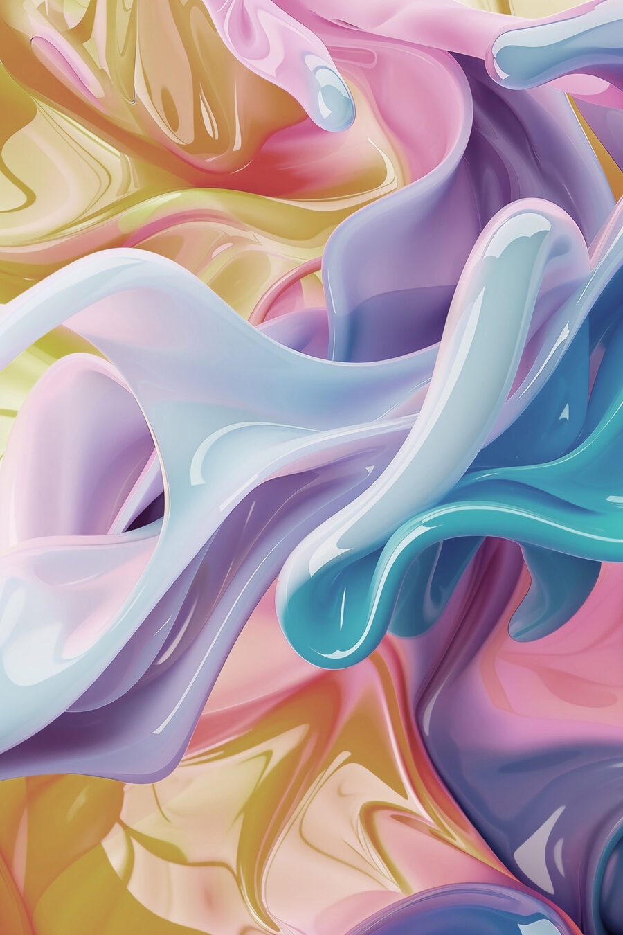 Dobras suaves em pastel — design completo