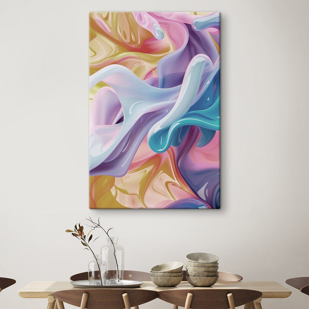 Dobras suaves em pastel — interior 2