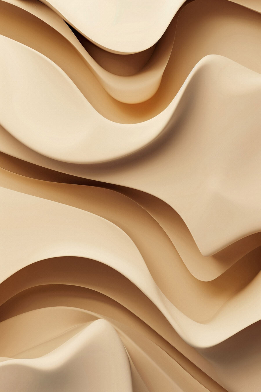 Curvas profundas em bege — design completo