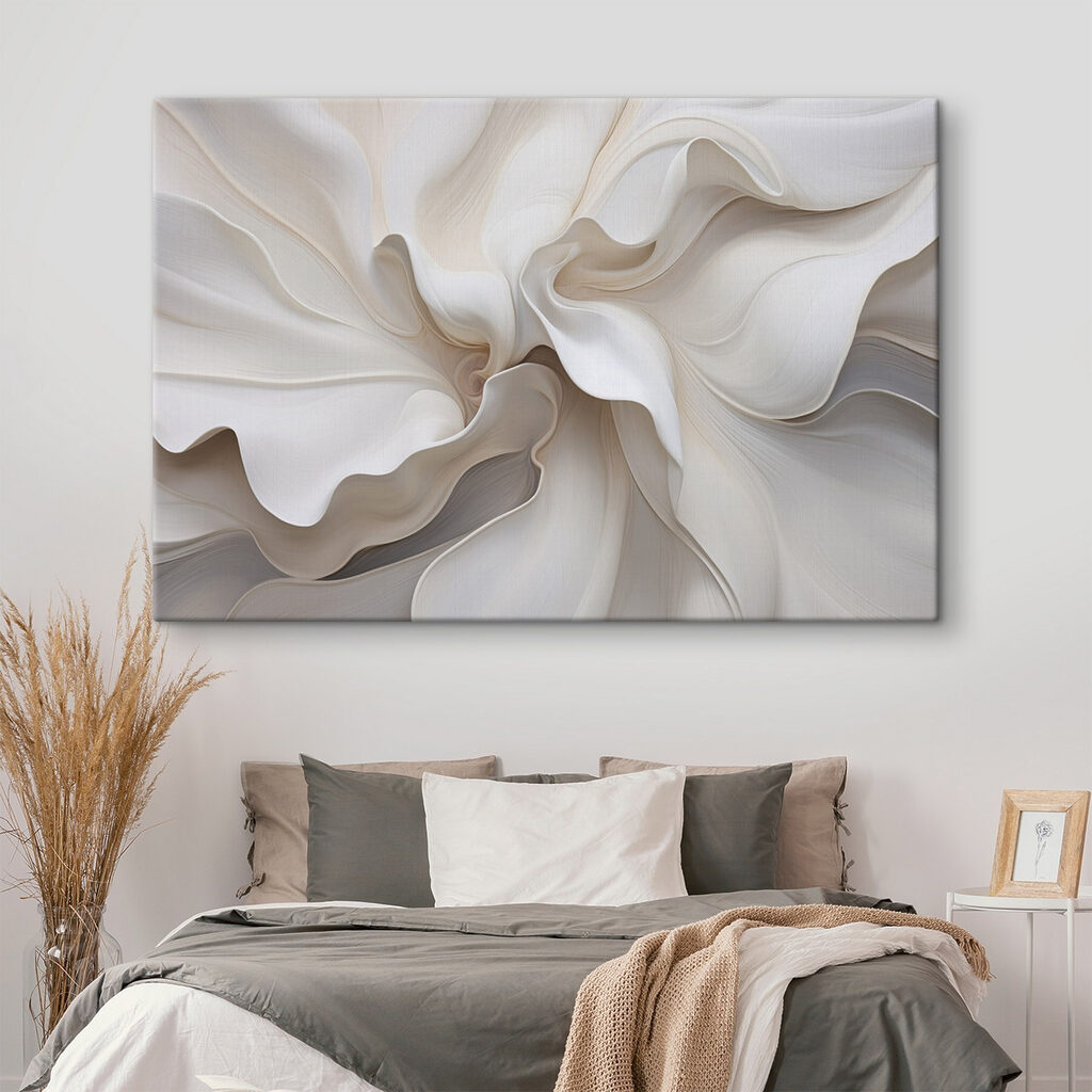 Dobras brancas em flor — interior 2
