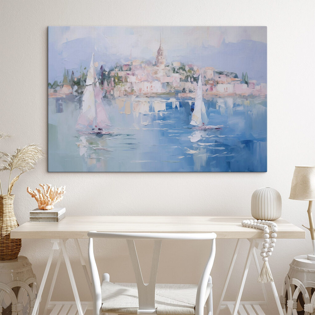 Veleiros junto à cidade — interior 2