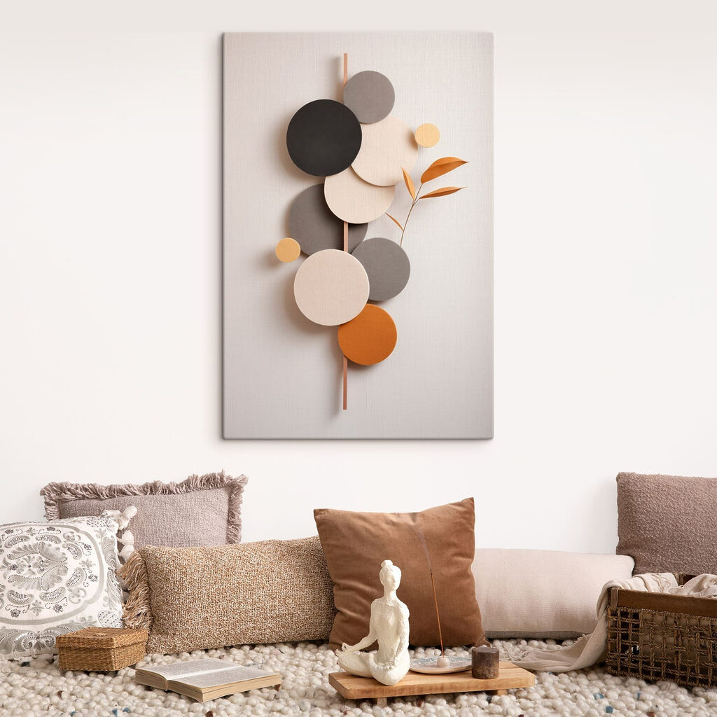 Círculos com ramo ocre — interior 2