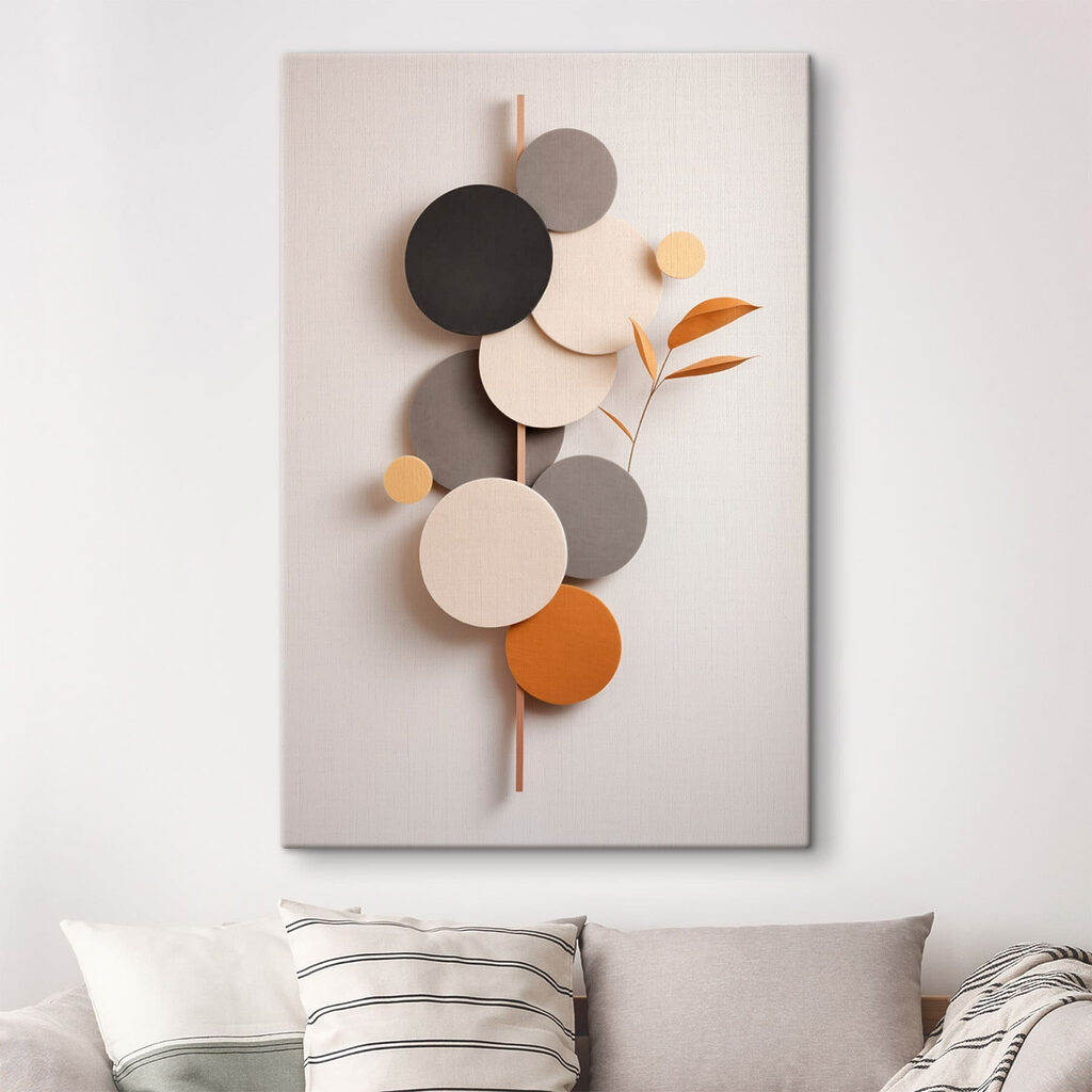 Círculos com ramo ocre — interior 1