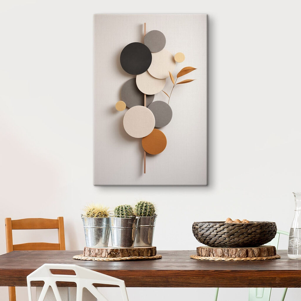 Círculos com ramo ocre — interior 3