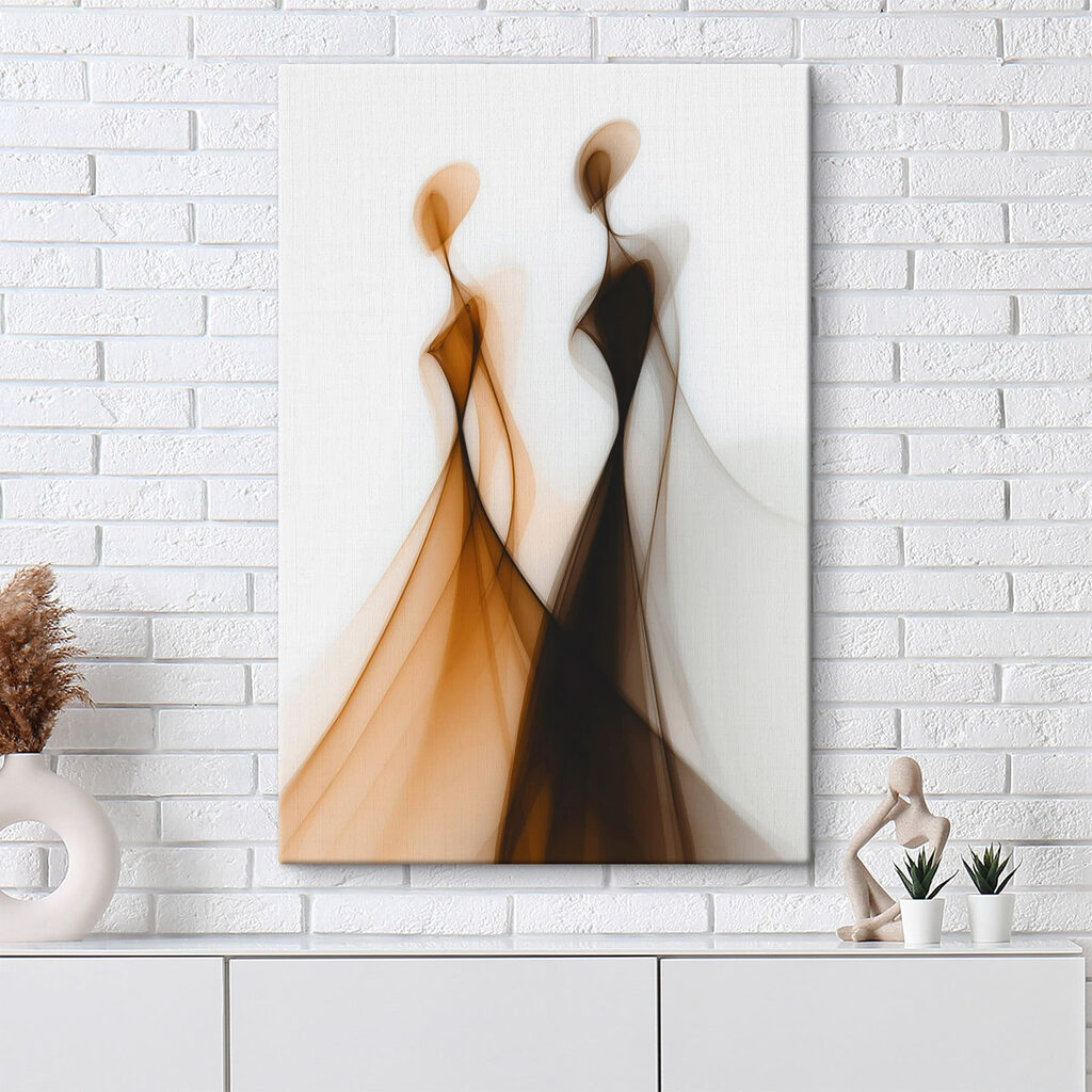 Duas figuras em fluxo — interior 3