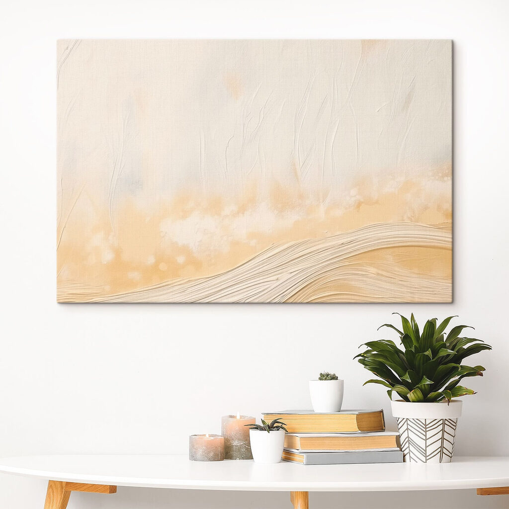 Luz amarela sobre linhas — interior 3