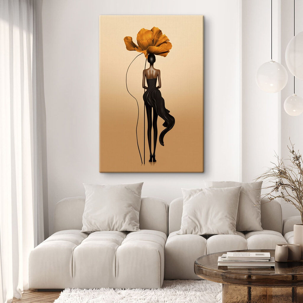 Mulher sob uma flor — interior 2