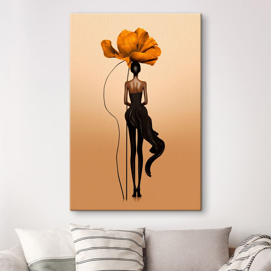 Mulher sob uma flor — interior 3