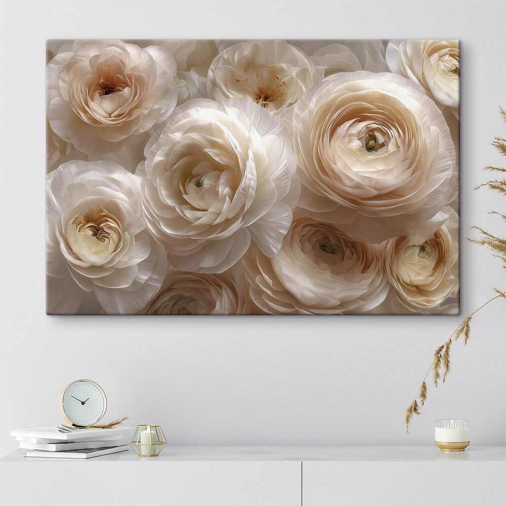Flores brancas muito juntas — interior 1