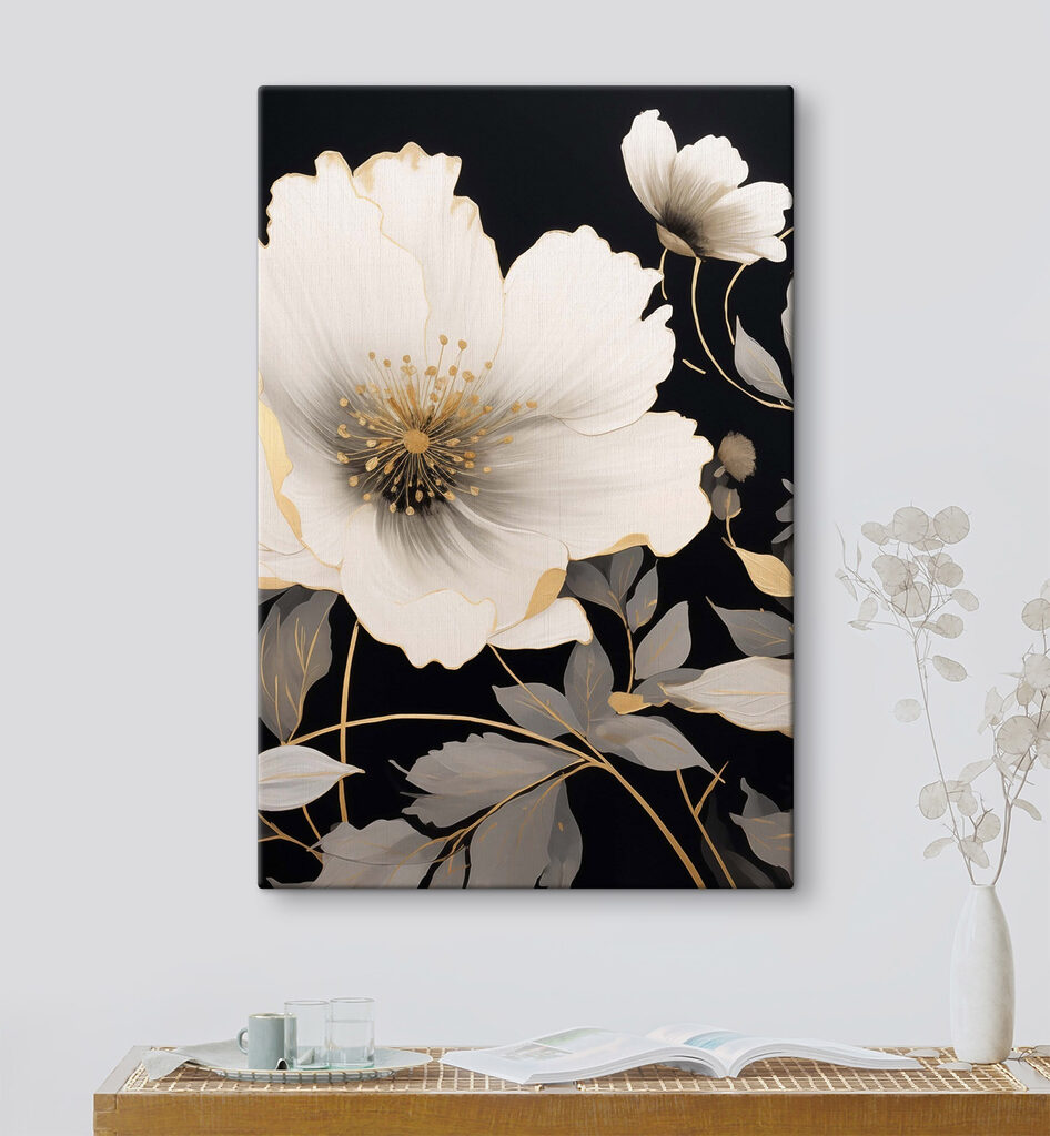 Flor grande com botões — interior 2