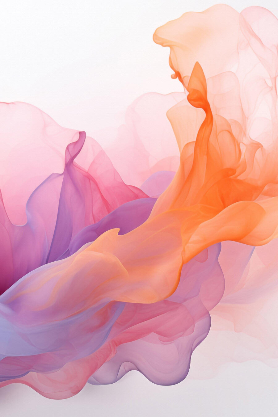 Corrente laranja entre rosa — design completo