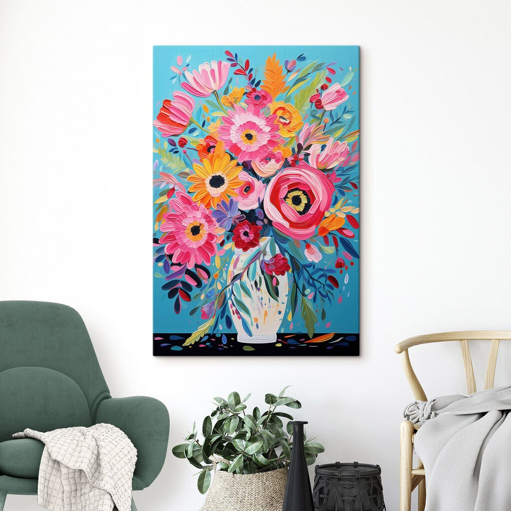 Festa floral em azul — interior 2