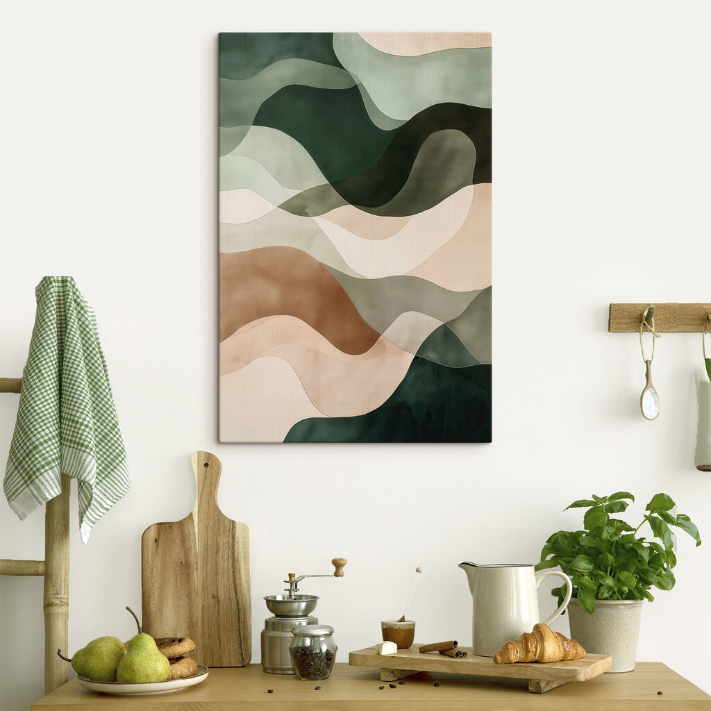 Ondas verdes e terrosas — interior 2