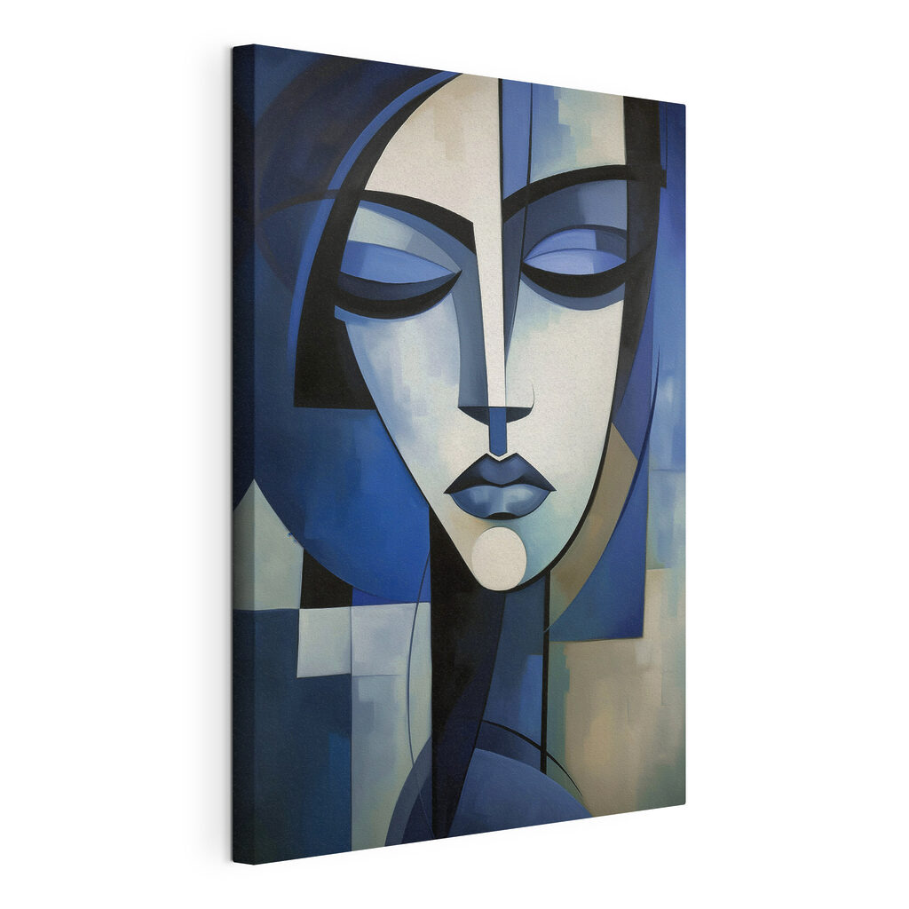 Retrato cubista em azul — vista do produto