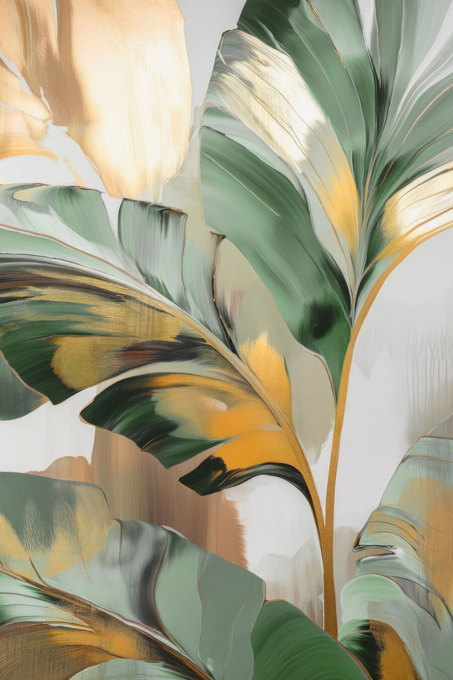 Dobras verdes de folhas — design completo